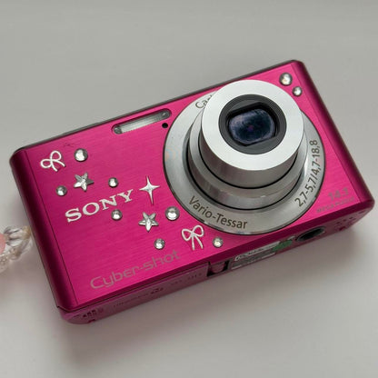 Used Digital Camera | Sony CyberShot W530 🎀 ⊹˚💕 Hot Pink Digital Camera Bundle | Complete Set