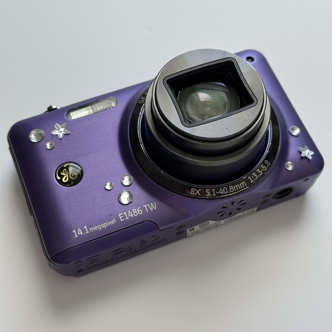 Used Digital Camera | General Electric E1486TW 🍇 ₊˚💜 Purple Digital Camera | Complete Set