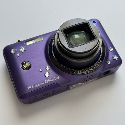 Used Digital Camera | General Electric E1486TW 🍇 ₊˚💜 Purple Digital Camera | Complete Set