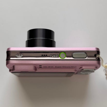 Used Digital Camera | Sony Cybershot W120 Digital Camera 🍥🎀 Pastel Pink Digicam | Complete Set